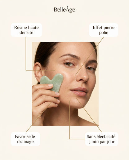 Duo Gua Sha & Rouleau Visage BelleÂge - Sculptant & Drainant