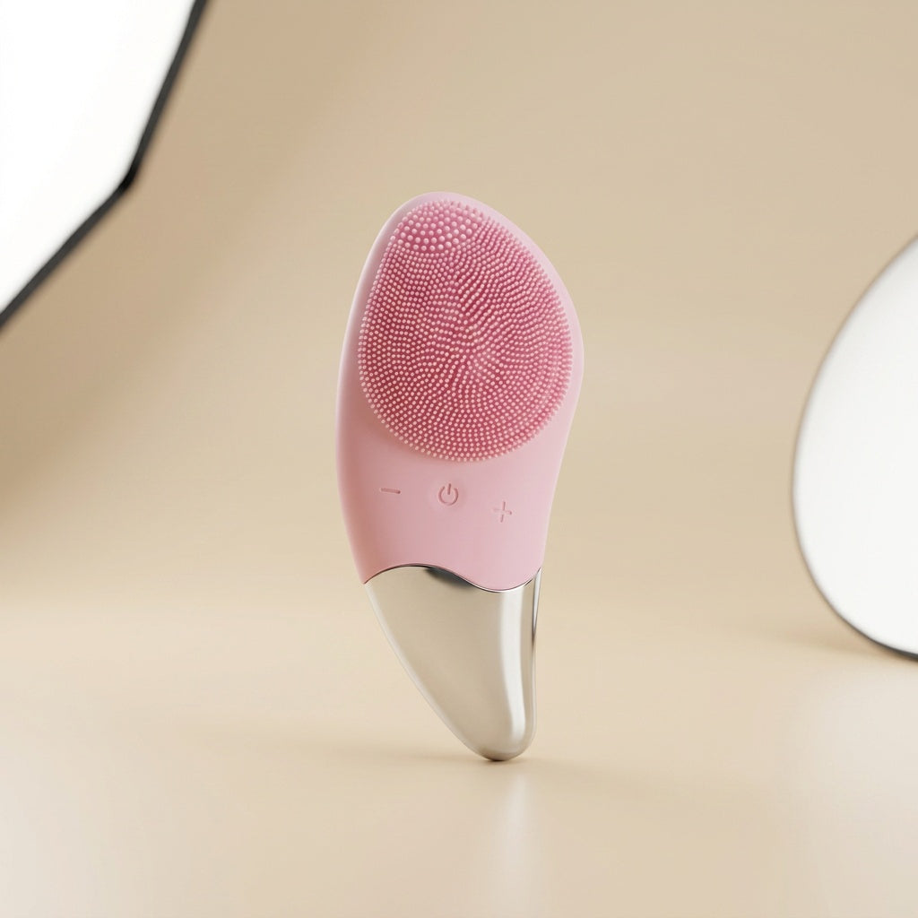 Brosse Nettoyante Visage BelleÂge - Silicone Électrique Rechargeable